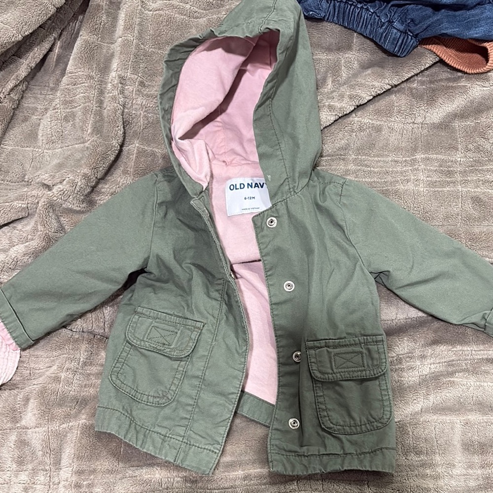 Old Navy toddler Green Hooded Jacket